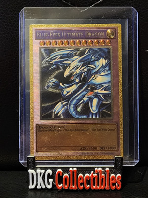 Custom Gold   Blue Eyes Ultimate Dragon Card-image