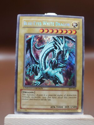 HP/DMG Blue Eyes White Dragon BPT-003 Limited Edition Yugioh-image