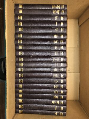 Modern Business Burgundy Leather 1956 Set of 20 Alexander Hamilton Institute-image