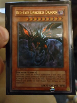 red eyes darkness dragon sd1-en001 1st edition-image