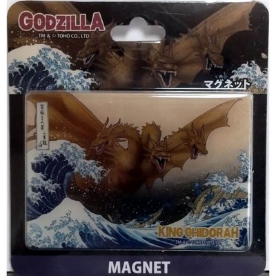 Godzilla Ukiyoe Jumbo Magnet Fuji King Ghidorah Miscellaneous Goods Daily Necess-image