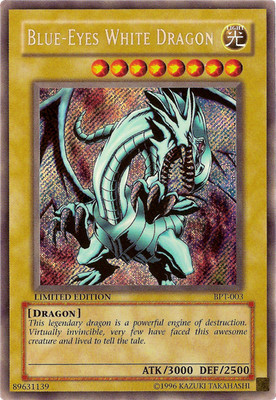 Blue-Eyes White Dragon BPT-003 - Secret Rare - Near Mint Limited YuGiOh! TCG-image