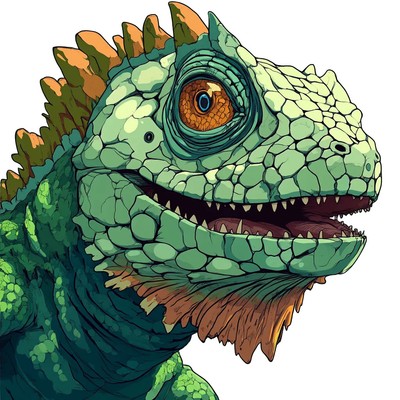 Rrrodzilla Chameleon Godzilla Anime Vinyl Car Decal Sticker – Waterproof &-image