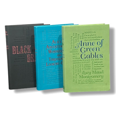 3-Book Set Alice's Adventures + Black Beauty + Anne of Green Gables Soft Leather-image