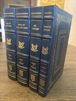 4 Vol. Set - Easton Press - Memoirs of Harry S. Truman - Collector's Editions-image