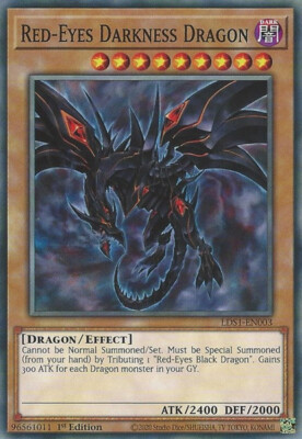 Red-Eyes Darkness Dragon - LDS1-EN003 - Common - 1st Edition x3 - Near Mint-image