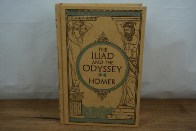 The Iliad and the Odyssey by Homer Hardcover Leather Bound Collectible NEW-image