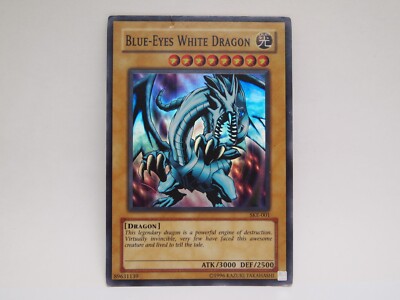 Blue-Eyes White Dragon SKE-001 YuGiOh! Super Rare Holo MP-image