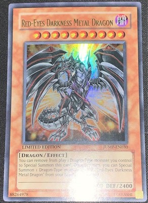 Yugioh JUMP-EN030 Red-Eyes Darkness Metal Dragon Ultra Rare Shonen Jump English-image