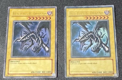 2x Red Eyes B. Dragon Yugioh Starter Deck: Joey SDJ-001 Ultra Rare 2 card lot-image