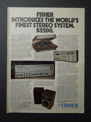 1978 FISHER ACS1590 Audio Component Stereo System Magazine Ad-image
