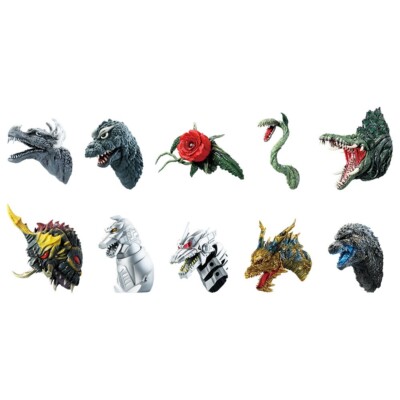 Ichiban Kuji Godzilla 70th Anniversary Monster Head magnet All 10 set E prize-image