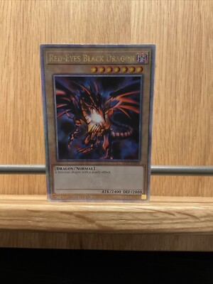 YuGiOh Card Red-Eyes Black Dragon LC01-EN006 - Quarter Century Secret Rare.-image