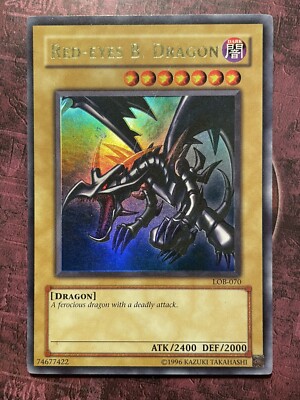 Red-Eyes B. Dragon - LOB-070 - Ultra Rare - Unlimited Ed. - Original Print - LP-image