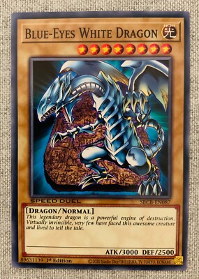 Blue-Eyes White Dragon - SBCB-EN087  1st Edition - Near Mint-image