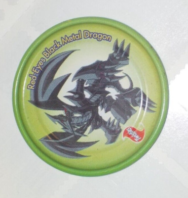 1996 Yu-Gi-Oh Metalix Tazo Twisties #36 Red-Eyes Black Metal Dragon.-image