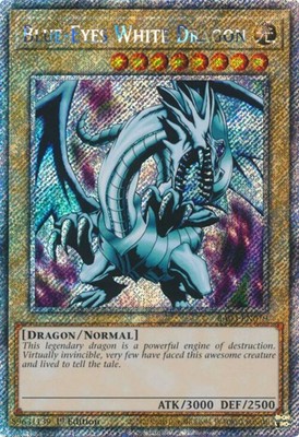 Yugioh! Blue-Eyes White Dragon - RA03-EN079 - Platinum Secret Rare - 1st Edition-image