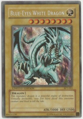 Blue Eyes White Dragon BPT-003	2002	REVERSE FOIL ERROR MISPRINT-image