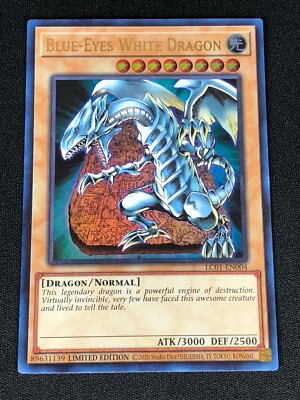 YUGIOH BLUE-EYES WHITE DRAGON LC01-EN004 ULTRA (NM)-image