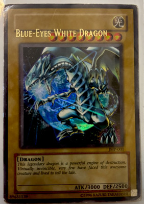 Blue Eyes White Dragon misprint. JMP-001 (STAMP ERROR)-image
