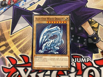 Blue-Eyes White Dragon LDK2-ENK01 1st Common LP Yugioh Card-image