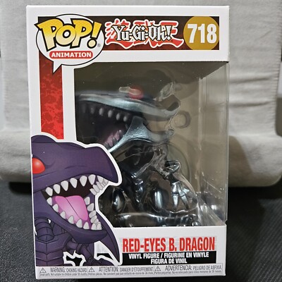 Yu-Gi-Oh! ~ Pop! Animation ~ Red-Eyes B. Dragon~ # 718 ~ NIB ~ Vinyl Figure-image
