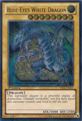 Yu-Gi-Oh! Blue-Eyes White Dragon YSKR-EN001 1st Edition Ultimate Rare HP-image