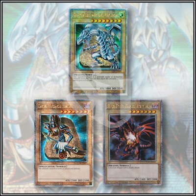 YuGiOh DARK MAGICIAN BLUE EYES RED DRAGON QUARTER CENTURY SECRET RARE LC01🔥-image