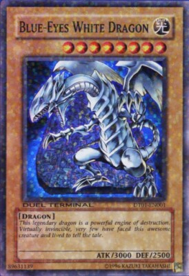 Yugioh! Blue-Eyes White Dragon - DT01-EN001 - Super Rare - Duel Terminal Near Mi-image