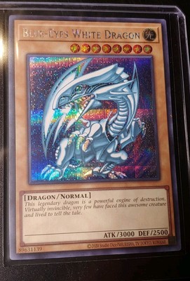 YU-GI-OH! KC01 Blue-Eyes White Dragon Prismatic Secret Rare NM Kaiba 25th...-image