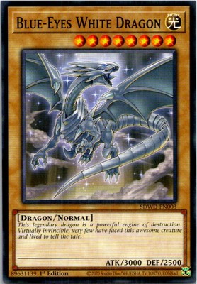 Blue-Eyes White Dragon (SDWD-EN003) #SDWD-EN003 Yugioh Near Mint or Better-image
