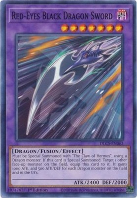 Red-Eyes Black Dragon Sword - DLCS-EN063 - Common - 1st Edition Near Mint Dragon-image