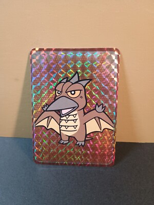 Godzilla Reptile Of Rage Rodan Prism Vending Machine Paper Sticker -image