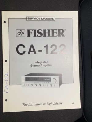 Fisher CA-122 Service Manual Integrated Stereo Amplifier Original-image
