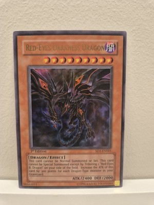 Yugioh Red-Eyes Darkness Dragon SD1-EN001 1st Edition Ultra Rare NM/MINT HOLO-image