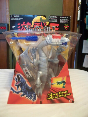 2002 Yu-Gi-Oh! Mattel Blue Eyes White Dragon Series 1 Action Figure Sealed NRFB-image