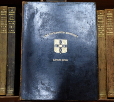 Leather Bound 1911 Encyclopedia Britannica 11th Edition Set 29 Books Home School-image