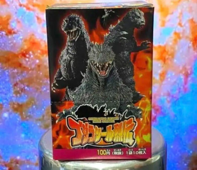 Godzilla TOHO Monsters Sticker Collection 1 Box 1999 OOP Japan Unopened AMADA-image