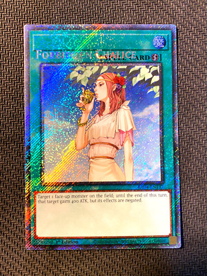 ERROR/MISPRINT Forbidden Chalice PSR YuGiOh RA04 EN137 NM-image