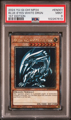 2024 YU-GI-OH! MP24-25TH ANV TIN: DUELING MIRRORS BLUE-EYES WHITE DRAGON PSA 9-image
