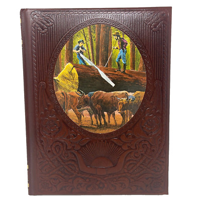 1976 THE OLD WEST Vol 14: THE LOGGERS Time-Life Books Series Set FAUX LEATHER-image