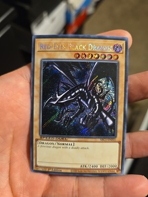 YUGIOH • RED EYES BLACK DRAGON • SECRET RARE • SBC1-ENF01 • 1st EDITION • NM-image
