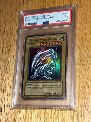 Yu-Gi-Oh! 2002 Starter Deck: Kaiba BLUE-EYES WHITE DRAGON SDK-001 - Graded PSA 3-image