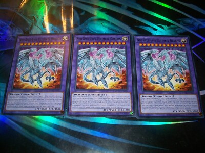 3x Neo Blue-Eyes Ultimate Dragon 1st Edition Common SDWD-EN035 Yu-Gi-Oh!-image