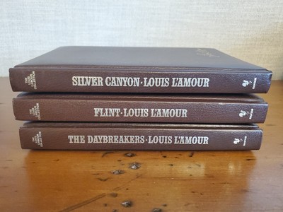 Set of 3 Louis L'Amour Books Like New Faux Leather Cover-image
