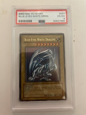 2002 SDK-001 Blue Eyes White Dragon PSA 4-image