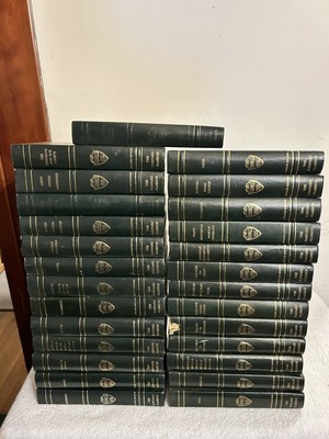 24 Volumes The Harvard Classics Deluxe Registered Edition Set Early 1900s Green-image