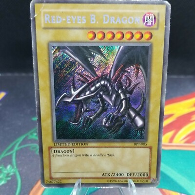 Red-Eyes B. Dragon BPT-005 Moderately Played Secret Rare Holo Limited Edition-image