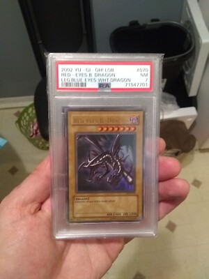 Red Eyes Black Dragon Unlimited LOB 070 PSA 7-image