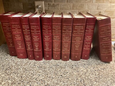 FEDERAL PRACTICE AND PROCEDURE With Forms Rules Edition Set Of 10 Books-image